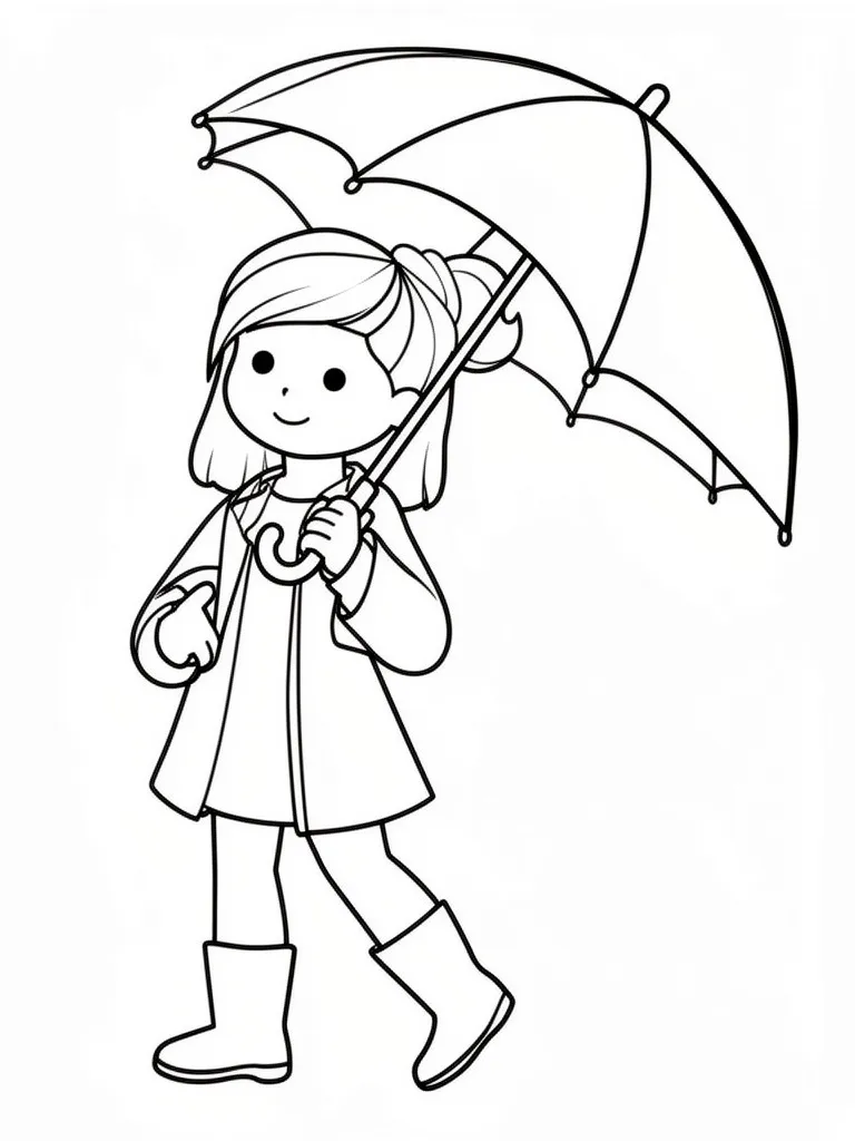 Девочка в осенней одежде