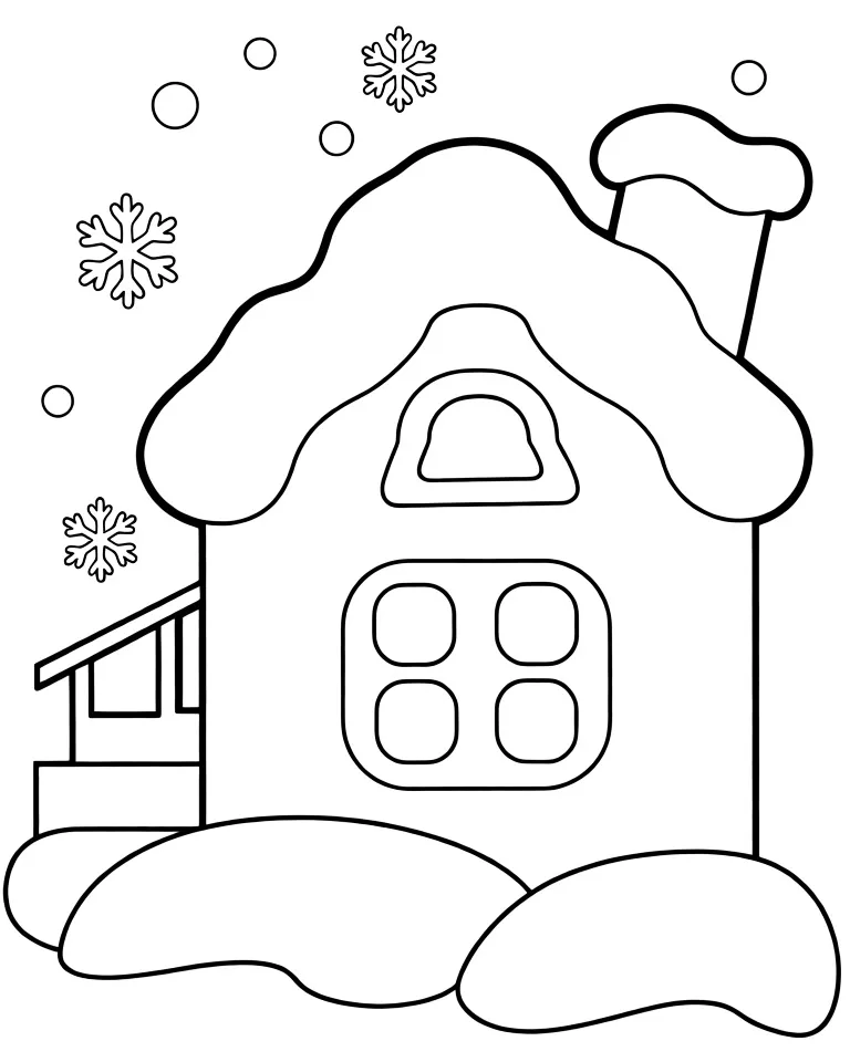 Домик в снегу