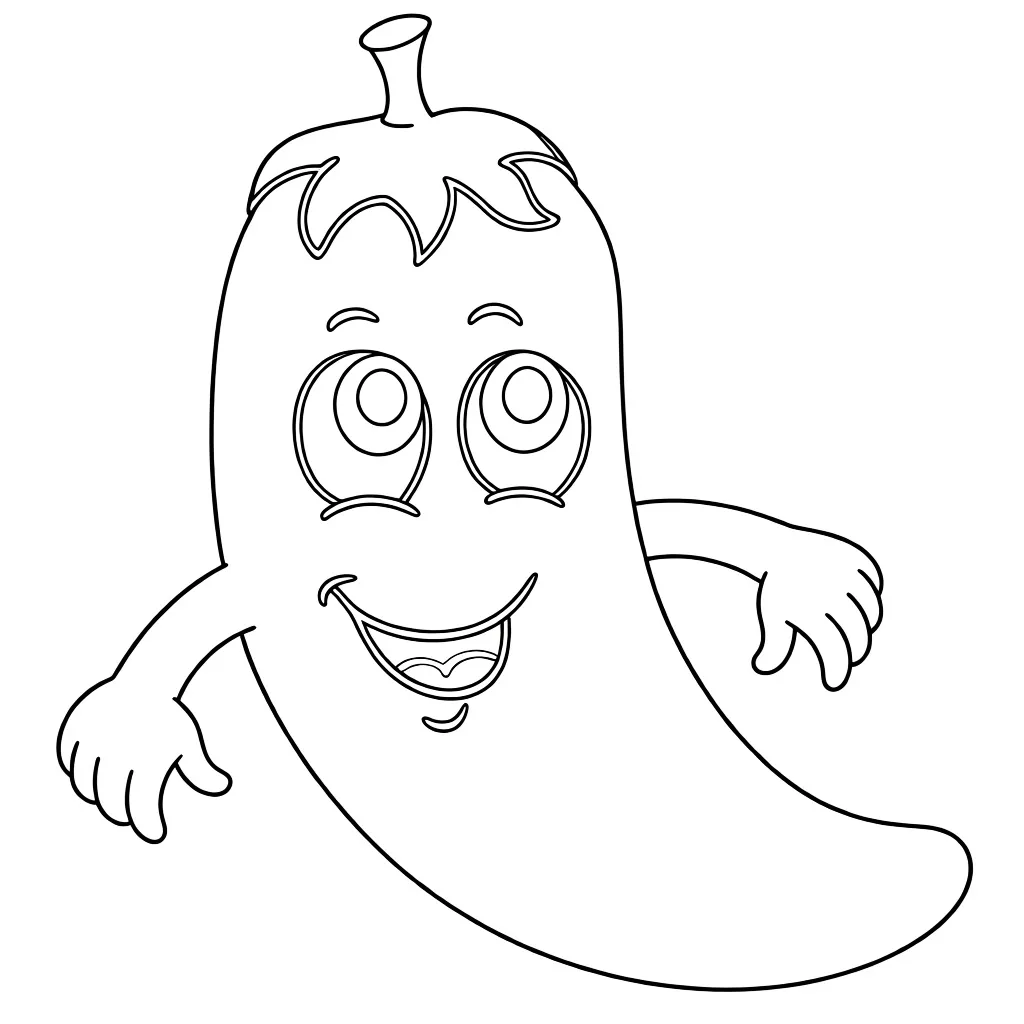 Довольный баклажан