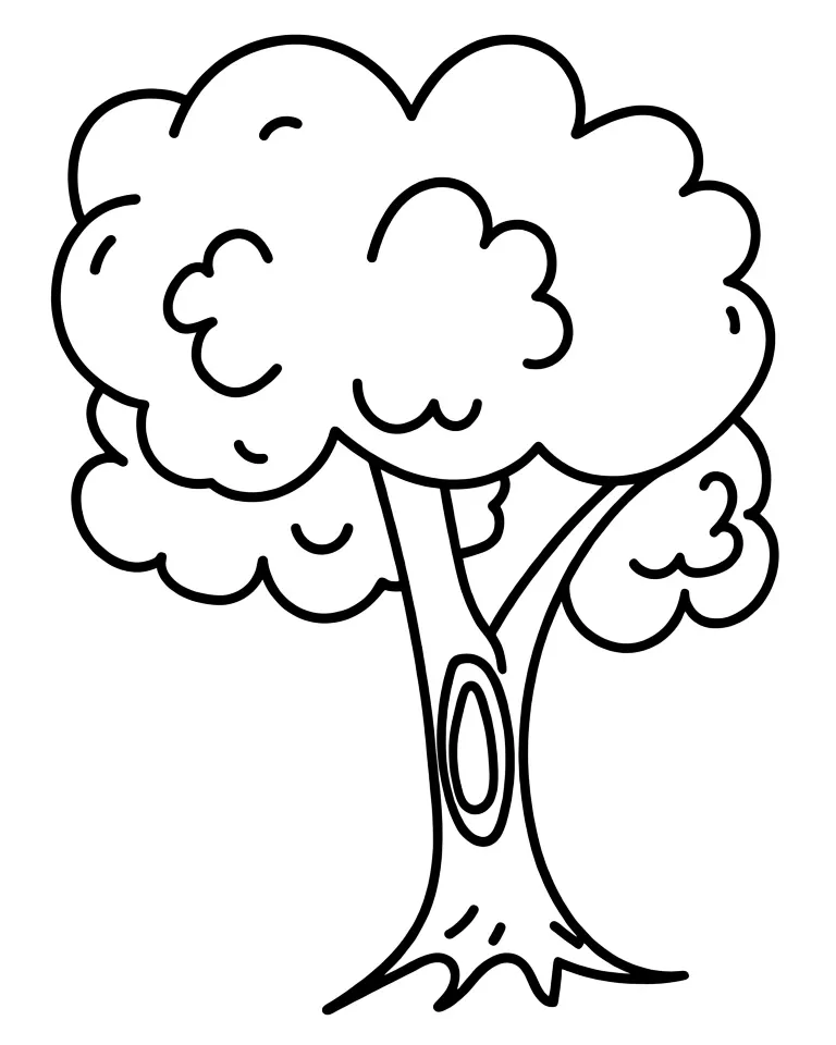 Дуб с дуплом