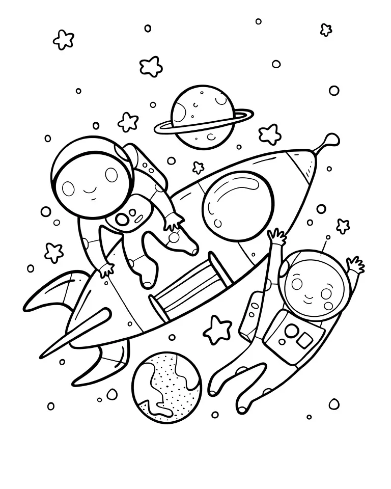 Два космонавта среди планет