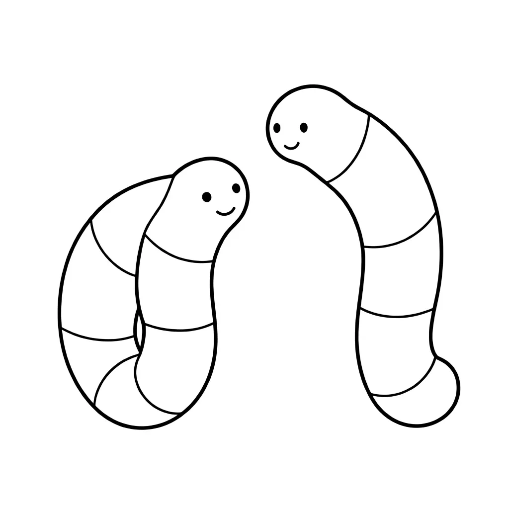 Два милых червячка