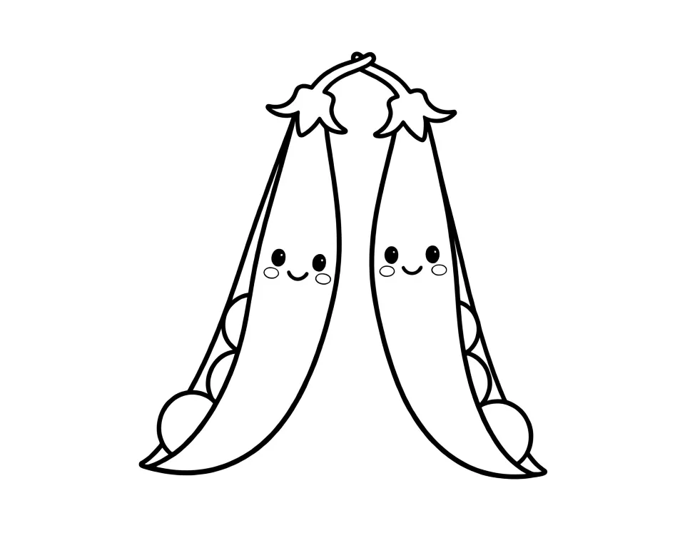 Два стручка гороха