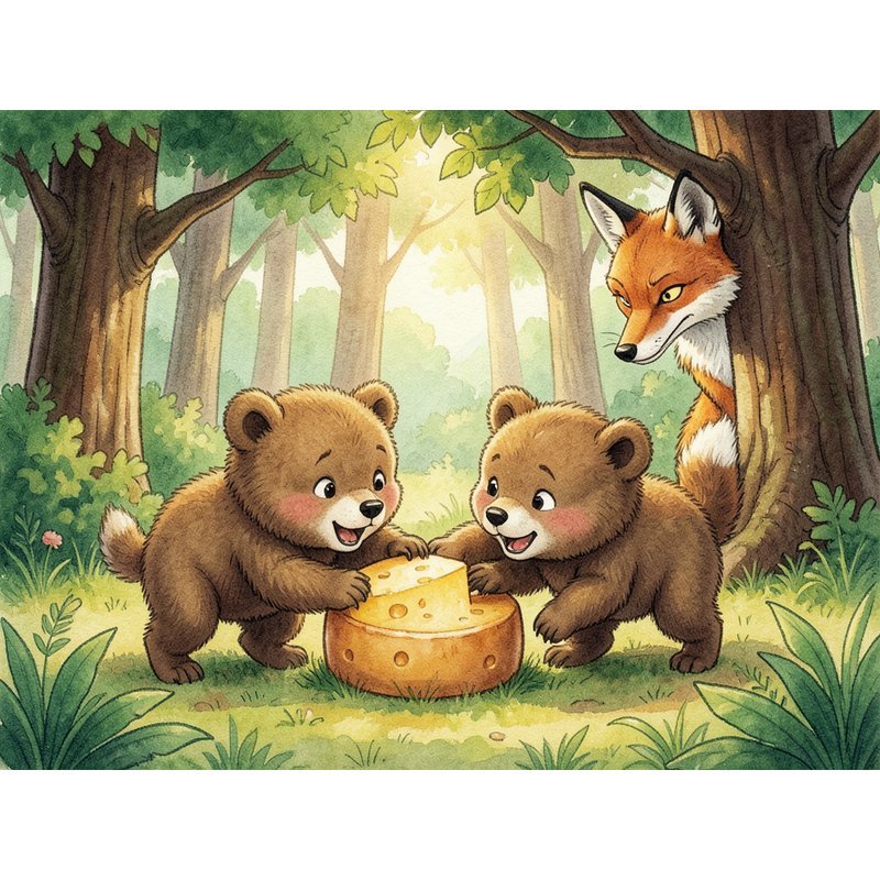 Два жадных медвежонка