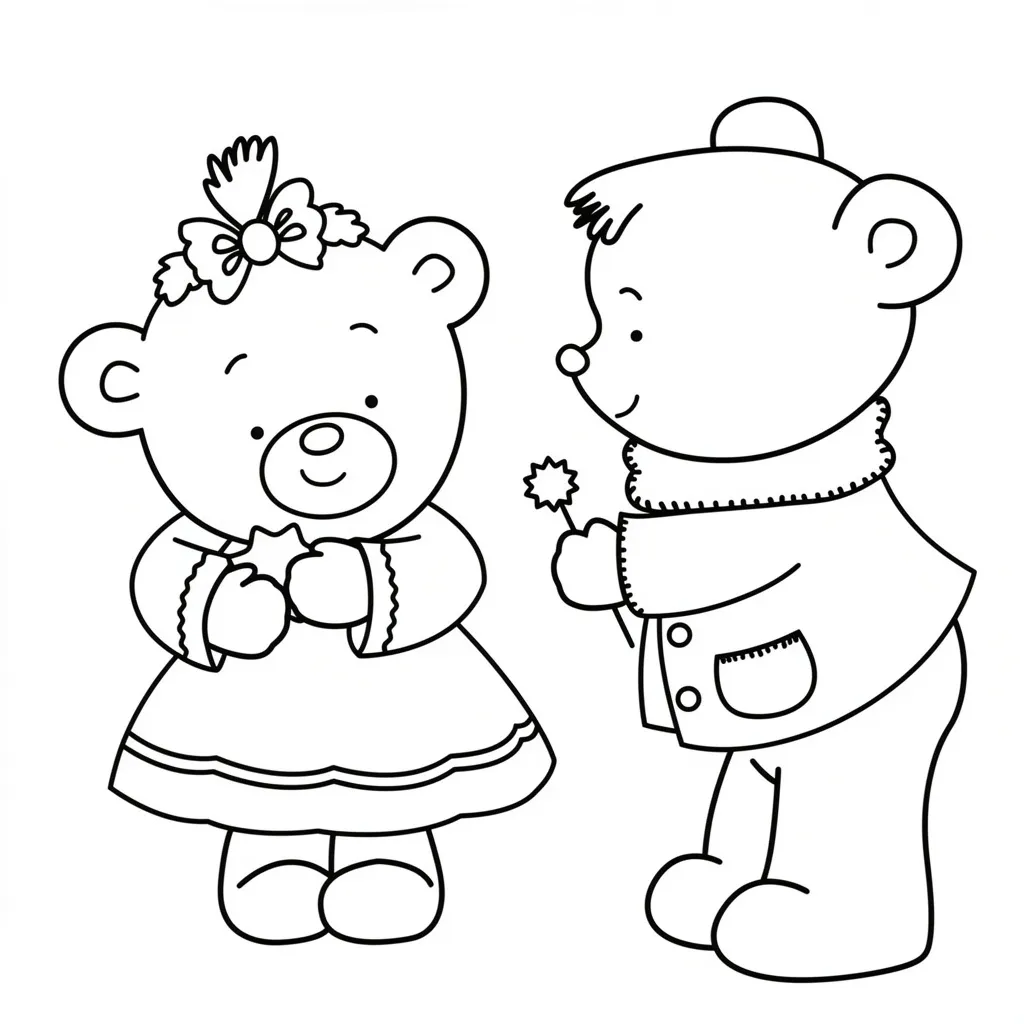 Двое милых медвежат