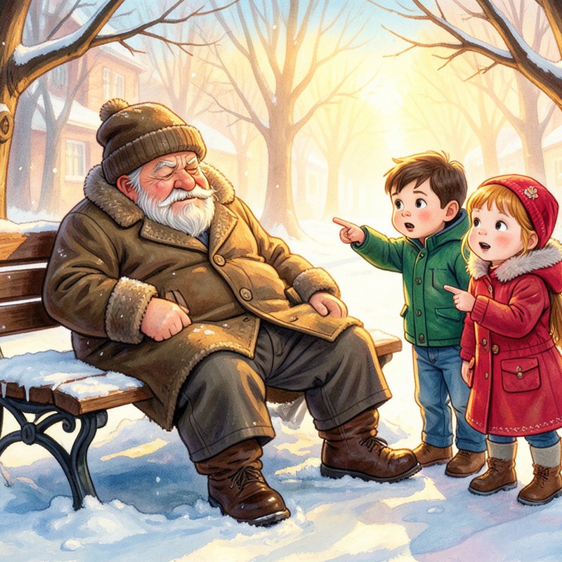 Дворник Дед Мороз