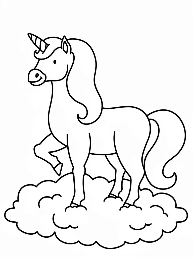 Единорог на облачке