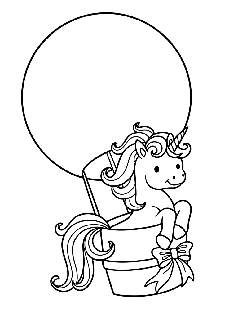 Единорог на воздушном шаре