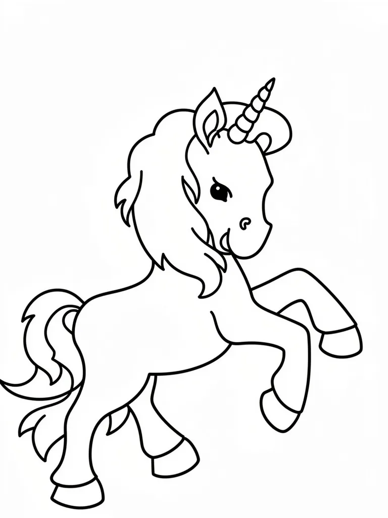 Единорог скачет