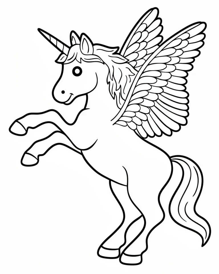 Единорог в прыжке