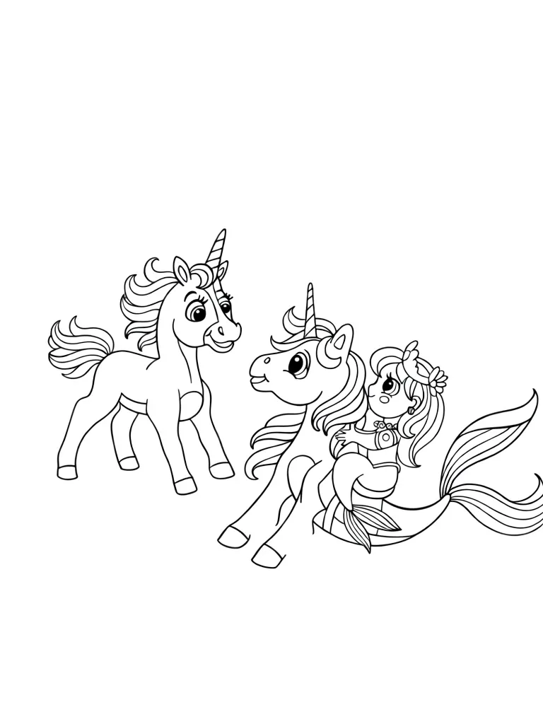 Единороги и русалка