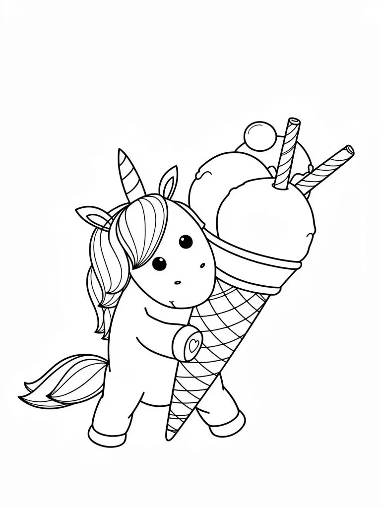 Единорожек с мороженым