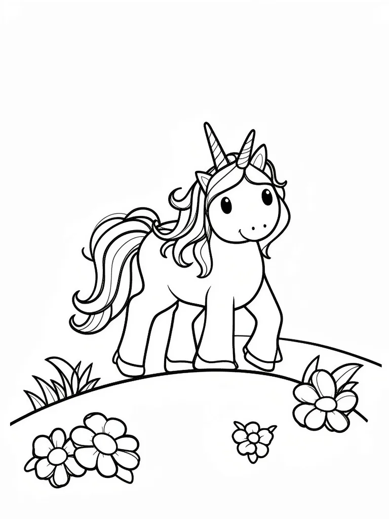 Единорожка на полянке