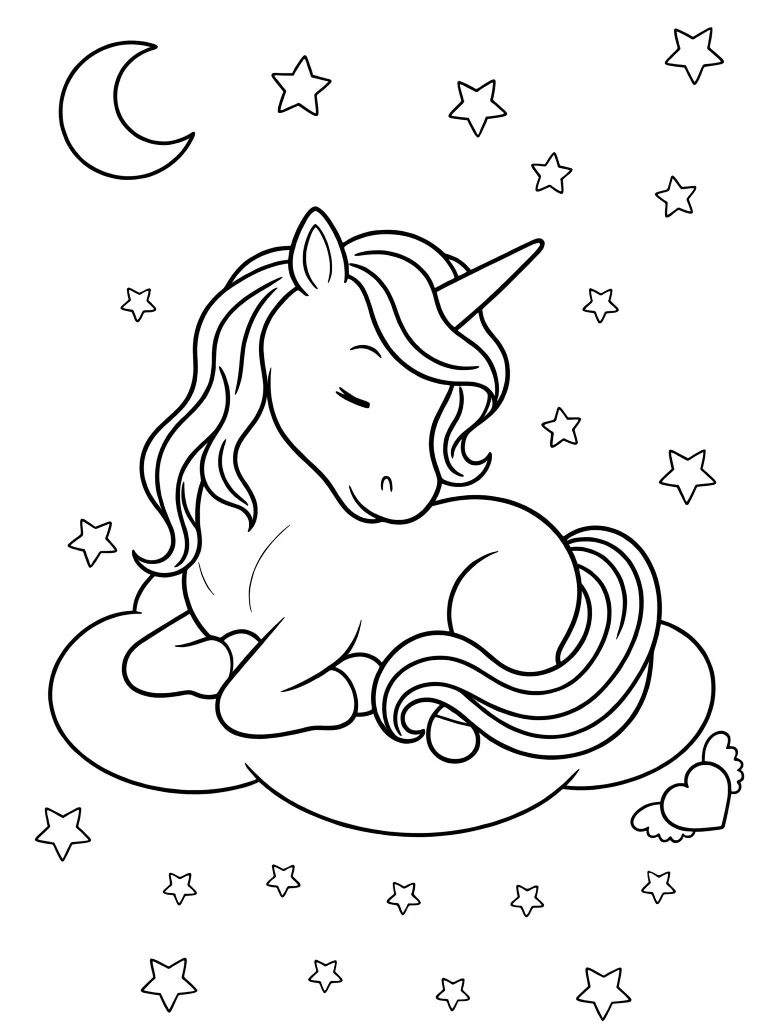 Единорожка под звёздами