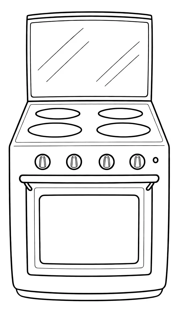 Электрическая плита с духовкой