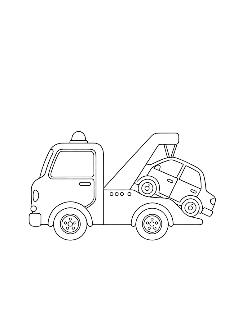 Эвакуатор забирает машину