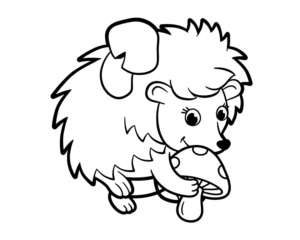 Ежик с грибком