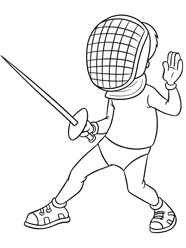 Фехтовальщик с рапирой