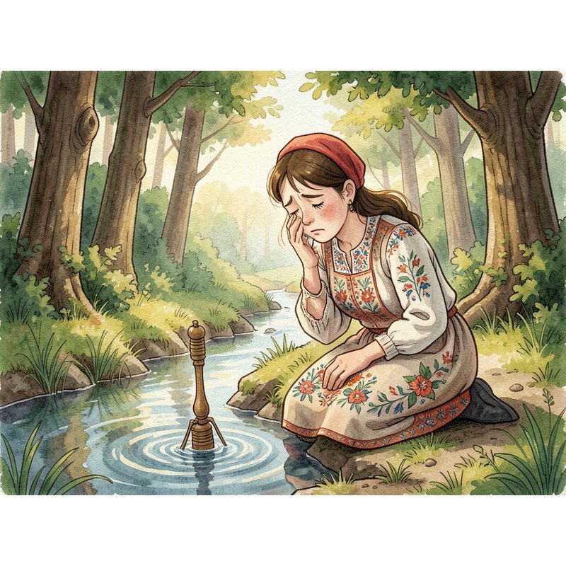 Фея ручья и веретено