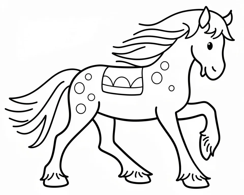 Гарцующая лошадь