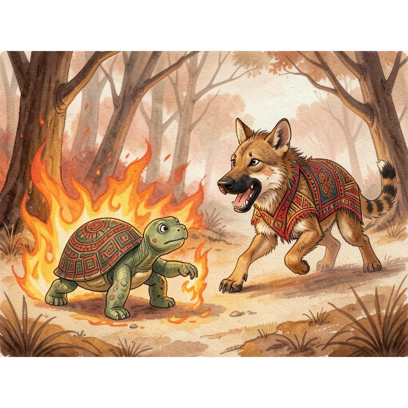 Гиена и черепаха