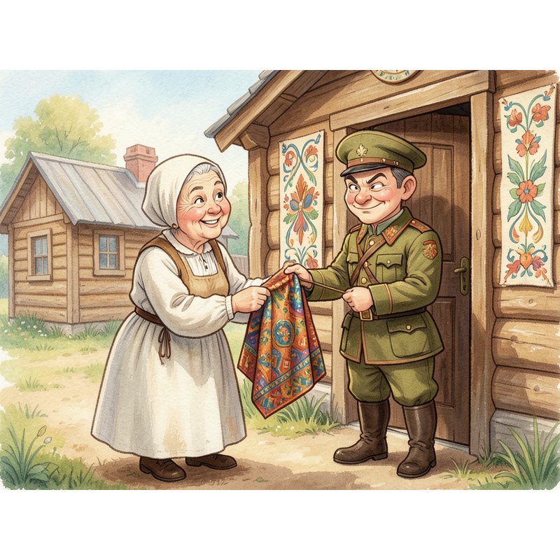 Глупая старуха и ее хитрец-сын