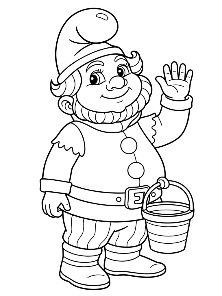 Гном с ведерком