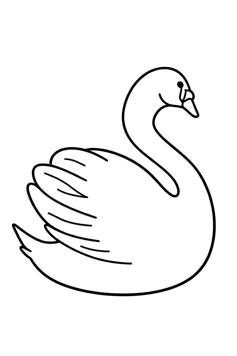 Грациозный лебедь