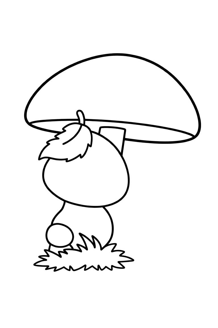 Грибочек под листком