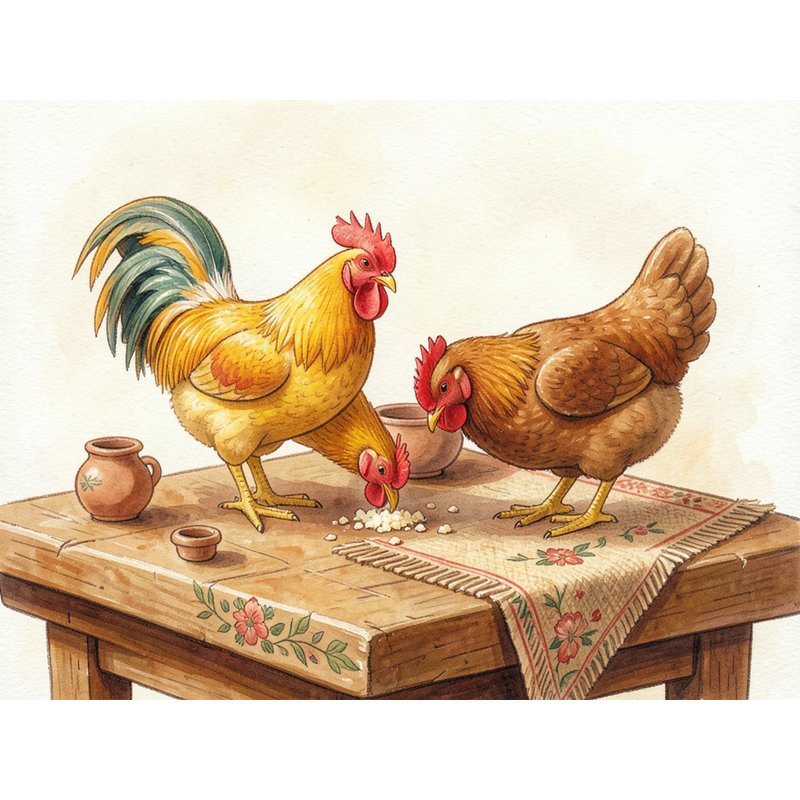 Хлебные крошки на столе