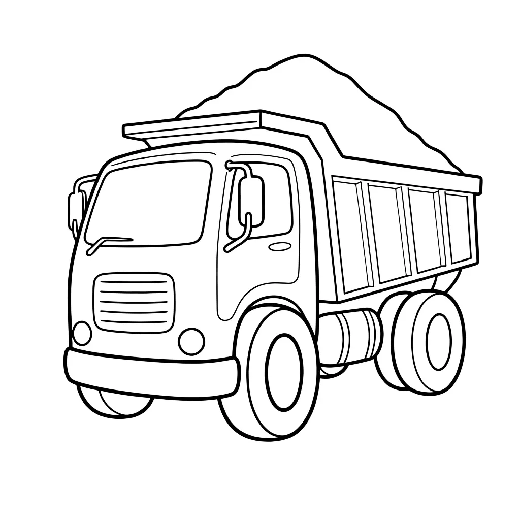 Груженый самосвал