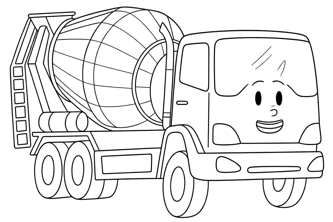 Грузовик-бетономешалка