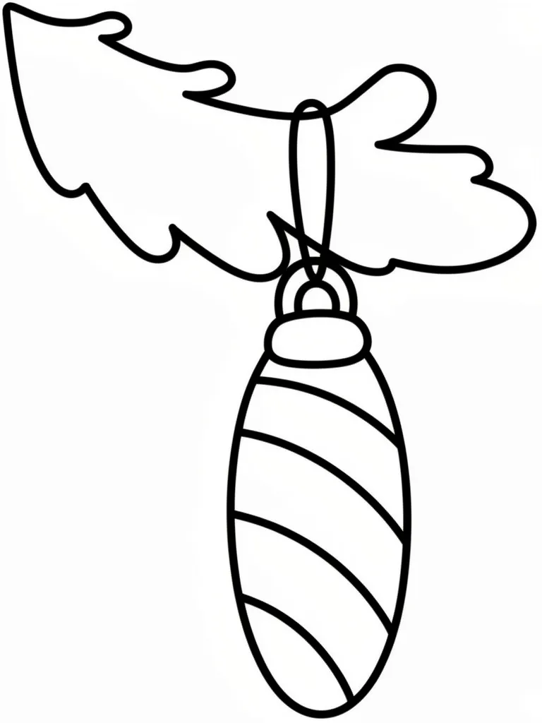 Игрушка-шишка на веточке