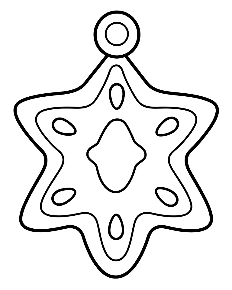 Игрушка-снежинка на ёлку