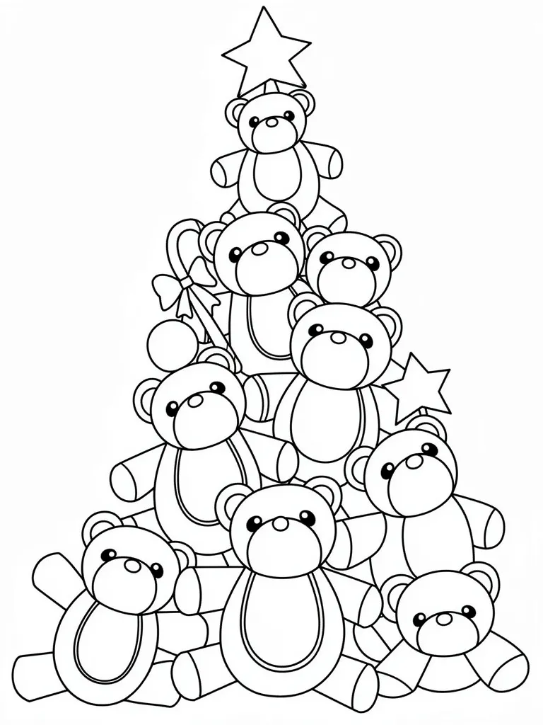 Ёлка из медведей