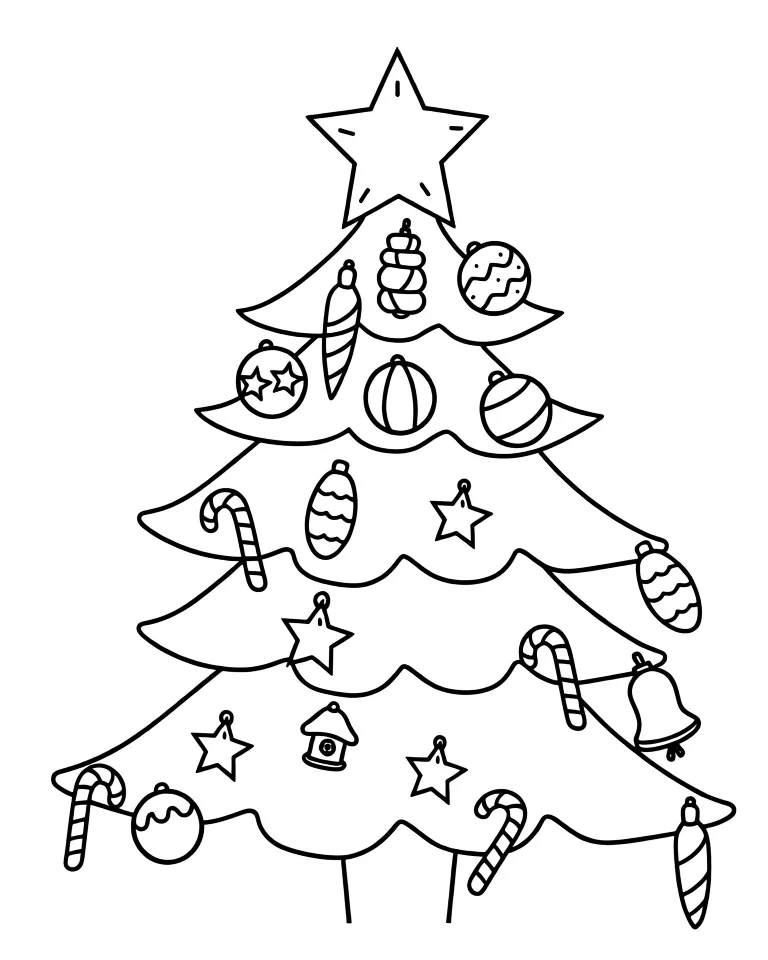 Ёлка с игрушками