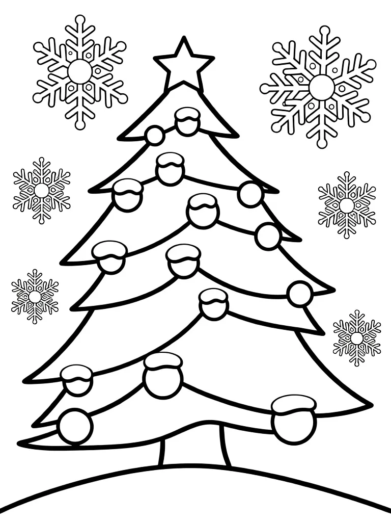 Ёлочка со снегом