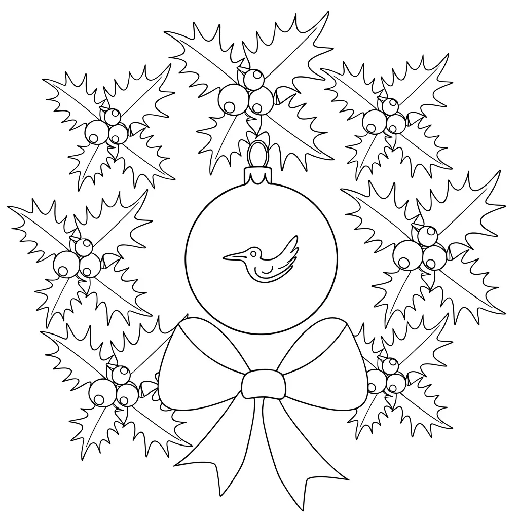 Ёлочная игрушка с птичкой