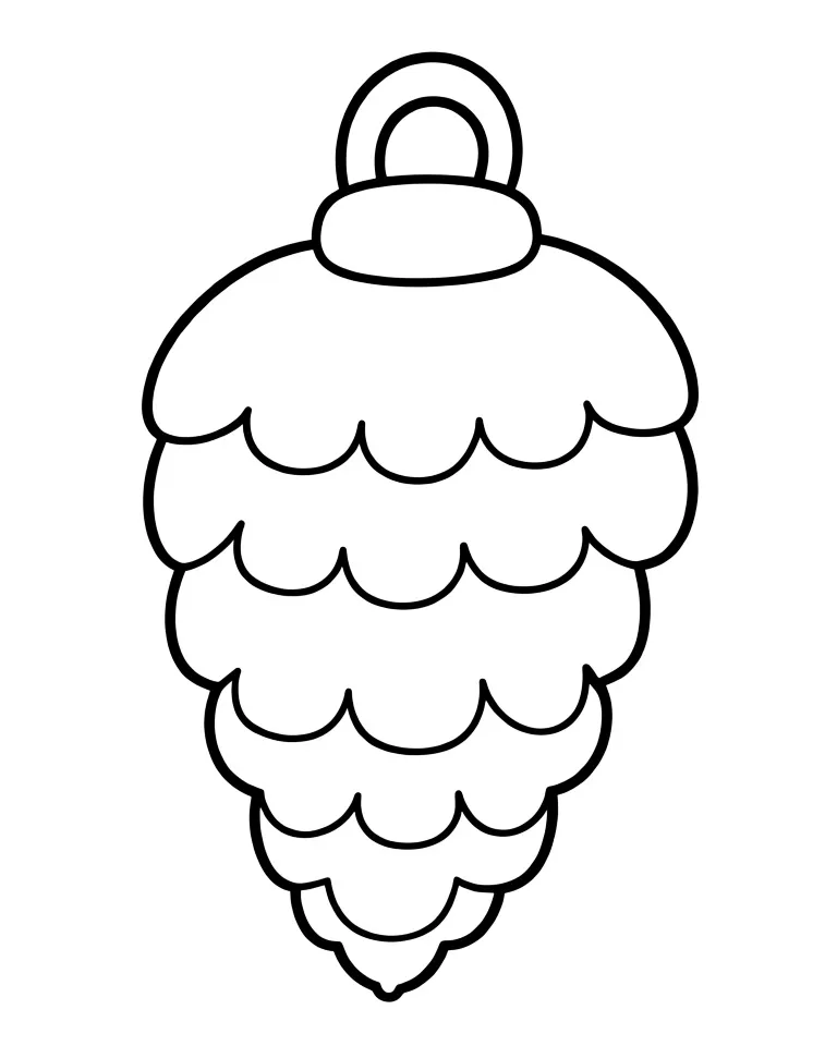 Ёлочная игрушка шишка