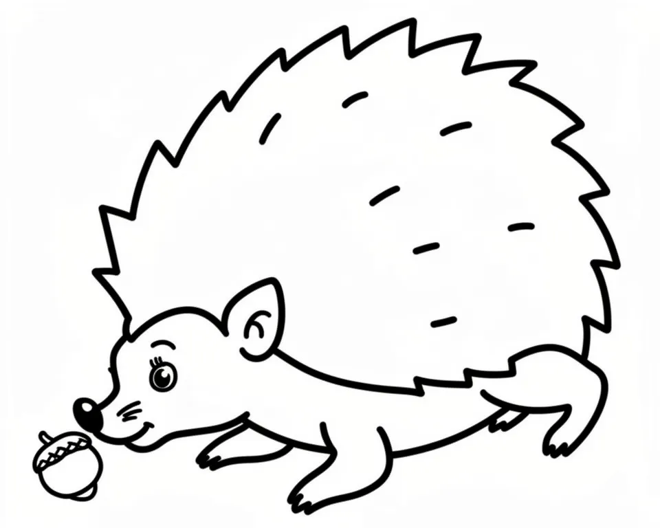 Ёжик что-то нашел