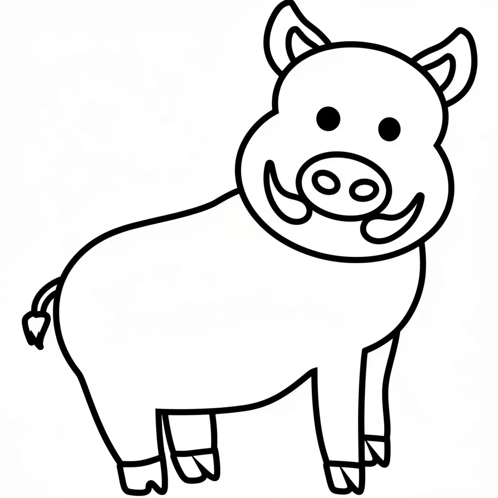 Кабан с клыками