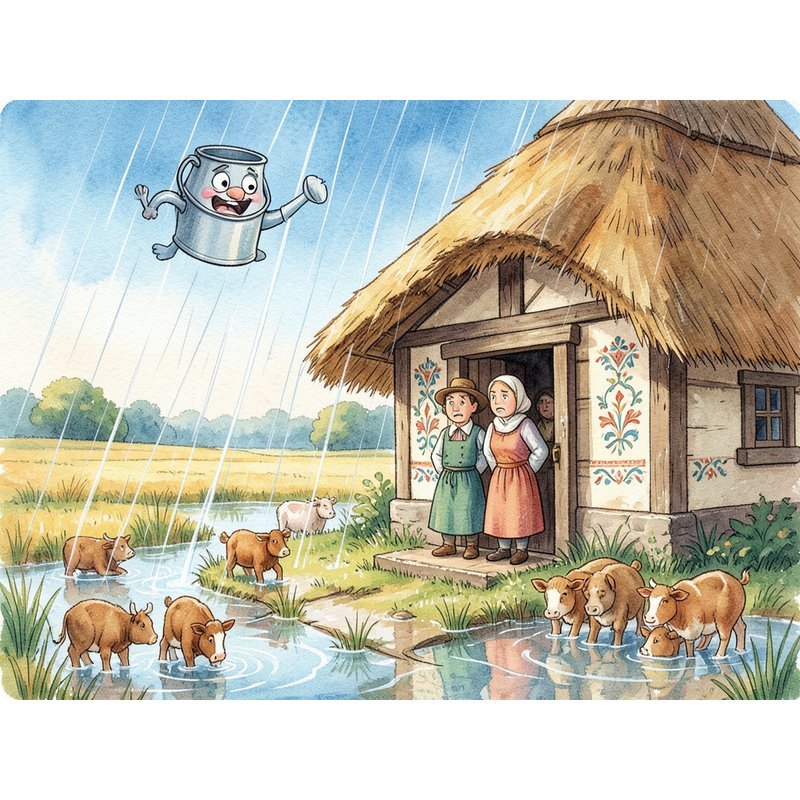 Как дождь загостился