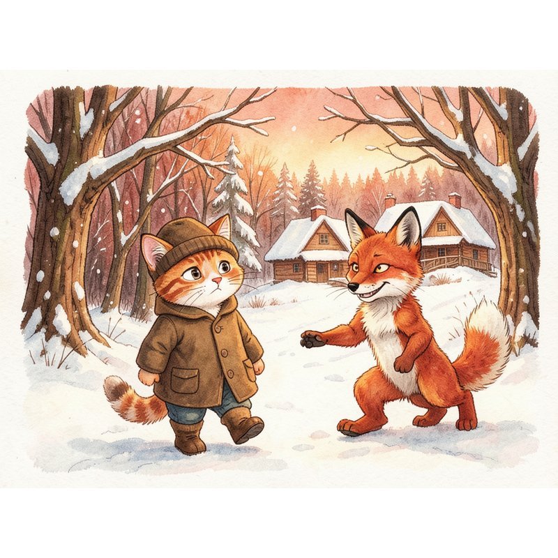 Как кот ходил с лисом сапоги покупать