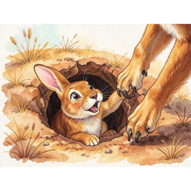 Как кролик взял койота на испуг