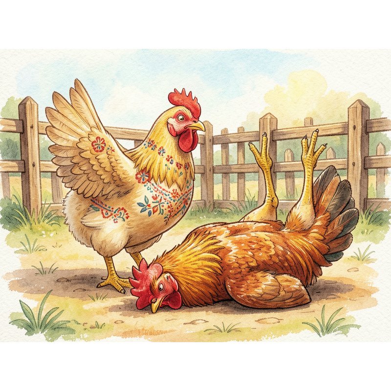 Как курочка петушка спасла