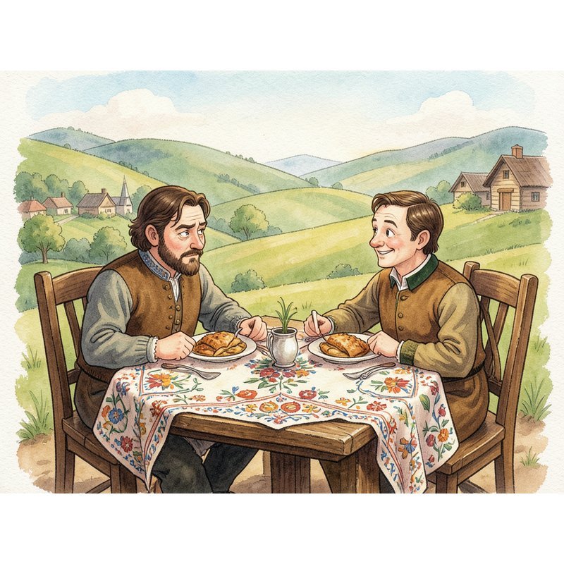 Как мужик со спесивым паном пообедал