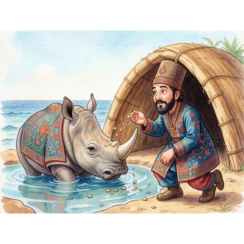 Как на коже носорога появились складки