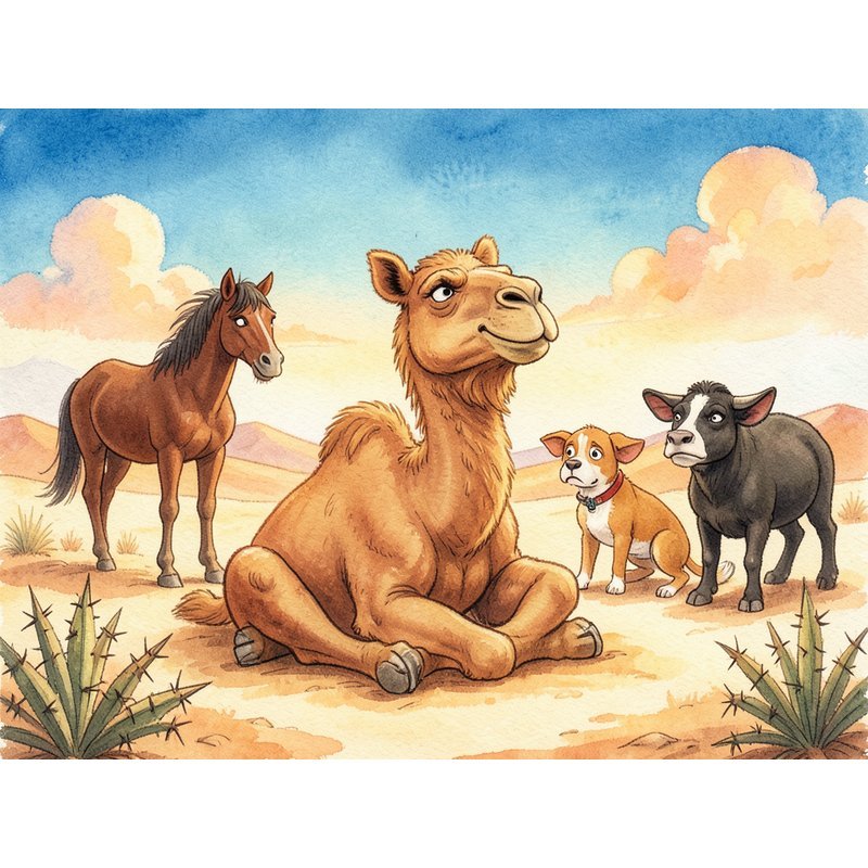 Отчего у верблюда горб