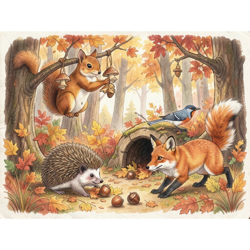 Как птицы и звери к зиме готовятся