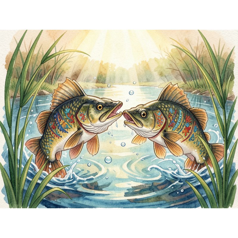 Как щука и язь воевали